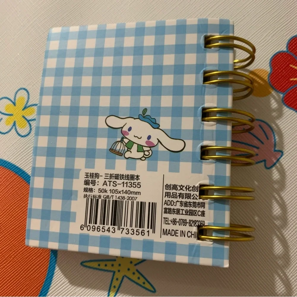 Cinnamoroll Mini Notebook with Magnet Closure
